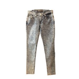 Levi's 524 Skinny Womens Denim Jeans Blue Acid Wash Size 5 Regular